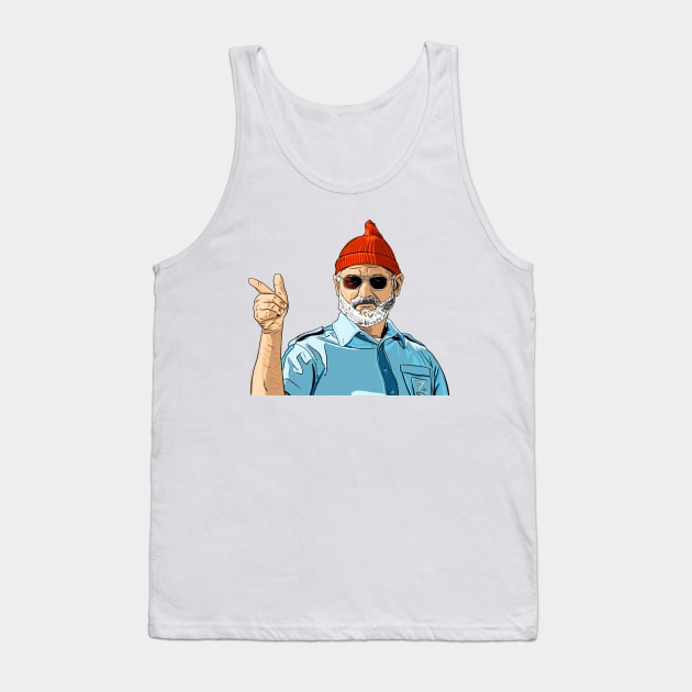 Steve Zissou Tank Top by jwotoole